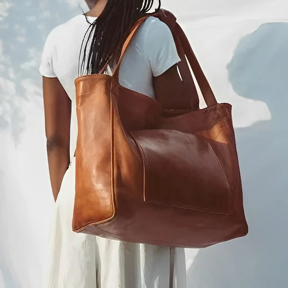 Astrid’s Charm | Vintage Läder Axelväska